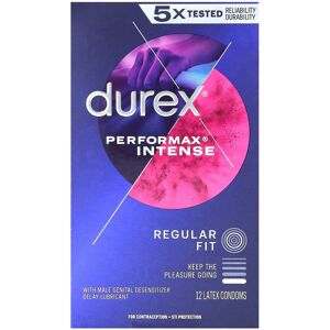 Durex, Performax Intense, Regular Fit, 12 Latex Condoms Durex, Performax Intense, Regular Fit, 12 Latex Condoms