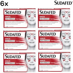 1ne Nutrition 6x Sudafed Sinus Max Strength Capsules (Red) Nasal & Headache Relief 1ne Nutrition 6x Sudafed Sinus Max Strength Capsules (Red) Nasal & Headache Relief