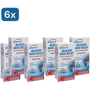 Galpharm Blocked Nose Nasal Spray Pack of 6 Congestion Relief Cold & Flu Galpharm Blocked Nose Nasal Spray Pack of 6 Congestion Relief Cold & Flu