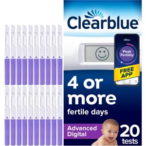 Clearblue Advanced 20 Digital Ovulation Tests, Typically IDENTIFIES at Least 2X Clearblue Advanced 20 Digital Ovulation Tests, Typically IDENTIFIES at Least 2X