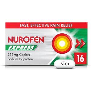 Nurofen Express Sodium Ibuprofen Caplets 256mg, 16 Count - Fast-Acting Relief fo Nurofen Express Sodium Ibuprofen Caplets 256mg, 16 Count - Fast-Acting Relief fo