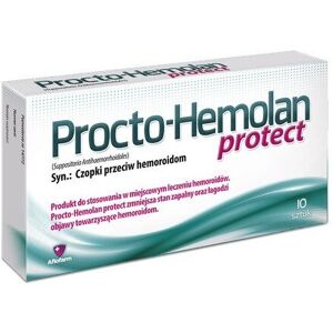 AFLOFARM Procto-Hemolan Protect 10x Suppositories Hemorrhoids piles czopków czopki hemoro AFLOFARM Procto-Hemolan Protect 10x Suppositories Hemorrhoids piles czopków czopki hemoro