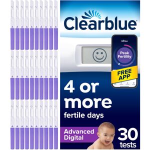 Clearblue Advanced 30 Digital Ovulation Tests, Typically IDENTIFIES at Least 2X Clearblue Advanced 30 Digital Ovulation Tests, Typically IDENTIFIES at Least 2X