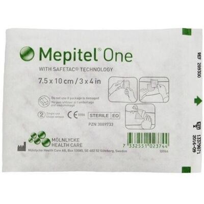 Molnlycke - Mepitel One Safetac - 6x7 cm - Wound Dressing Molnlycke - Mepitel One Safetac - 6x7 cm - Wound Dressing