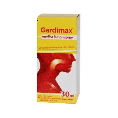 TACTICA Gardimax Medica, lemon spray, 30ml Sore Throat Cold & Flu TACTICA Gardimax Medica, lemon spray, 30ml Sore Throat Cold & Flu