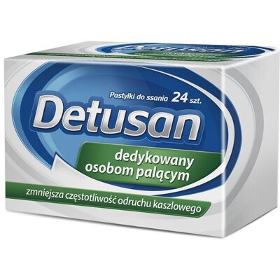 Unbranded Detusan, 24 lozenges Sore Throat Cold & Flu Unbranded Detusan, 24 lozenges Sore Throat Cold & Flu