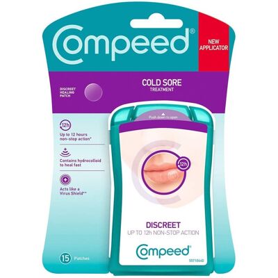 Compeed Cold Sore Discreet Healing Patch, 15 Patches, Cold Sore Treatment, More Compeed Cold Sore Discreet Healing Patch, 15 Patches, Cold Sore Treatment, More
