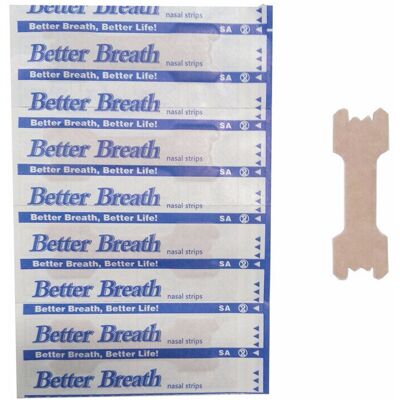 HKHBJS (50pc Better Breath S) 50 Pcs Breathe Right Better Nasal Strips Right Way HKHBJS (50pc Better Breath S) 50 Pcs Breathe Right Better Nasal Strips Right Way
