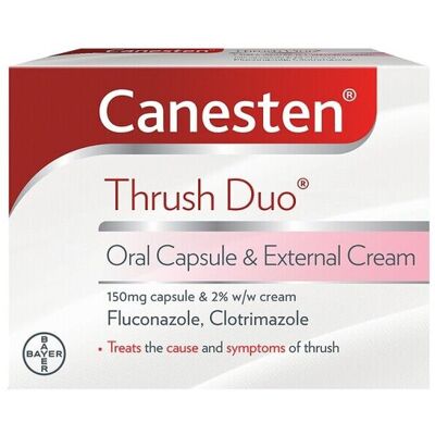Canesten Thrush Duo - Oral Capsule (Tablet) & Cream W/W Canesten Thrush Duo - Oral Capsule (Tablet) & Cream W/W