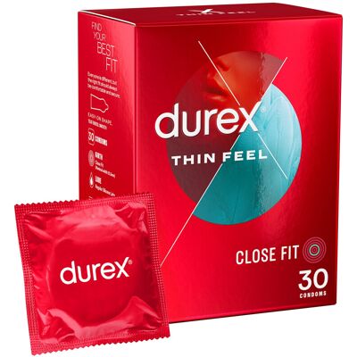 Durex - Thin Feel - Close Fit - Natural Latex - Condoms Durex - Thin Feel - Close Fit - Natural Latex - Condoms