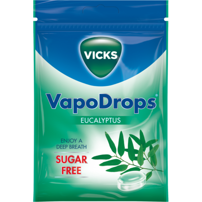 Vicks VapoDrops Sugar Free Vegan Lozenges - 72gm Vicks VapoDrops Sugar Free Vegan Lozenges - 72gm