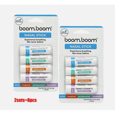 Unbranded (2set= 8pcs Nasal Stick ) BoomBoom Essential Oil & Menthol Inhaler Aromatherapy Unbranded (2set= 8pcs Nasal Stick ) BoomBoom Essential Oil & Menthol Inhaler Aromatherapy