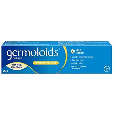 Germoloids Haemorrhoid Treatment & Piles Treatment Ointment, Triple Action with Germoloids Haemorrhoid Treatment & Piles Treatment Ointment, Triple Action with