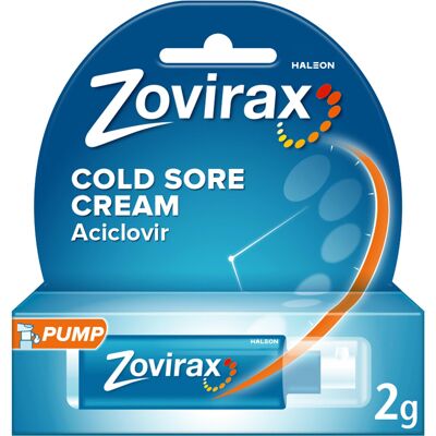 Zovirax Cold Sore Cream for Lips, with Aciclovir, Treatment, Pain Reli Zovirax Cold Sore Cream for Lips, with Aciclovir, Treatment, Pain Reli