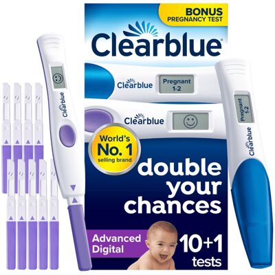 Clearblue Digital Ovulation & Pregnancy Test, 10 Ovulation Tests Clearblue Digital Ovulation & Pregnancy Test, 10 Ovulation Tests