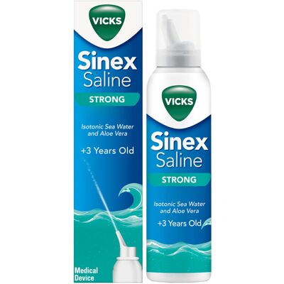 Vicks Sinex Strong Saline Nasal Spray – 3in-1 Action: Cleans, Removes Vicks Sinex Strong Saline Nasal Spray – 3in-1 Action: Cleans, Removes