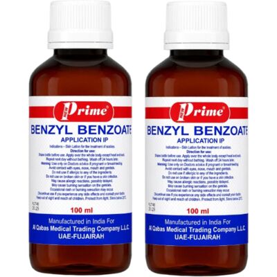 Unbranded (PACK OF 2) Prime Benzyl Benzoate Application IP Skin Lotion for Scabies Treatme Unbranded (PACK OF 2) Prime Benzyl Benzoate Application IP Skin Lotion for Scabies Treatme