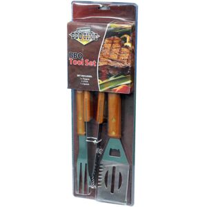 Kingfisher Wooden BBQ Tool Set Kingfisher Wooden BBQ Tool Set