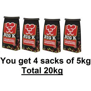Big K 20kg Real Charcoal Briquettes Char coal For BBQ Barbecues. Restaurant Charcoal Big K 20kg Real Charcoal Briquettes Char coal For BBQ Barbecues. Restaurant Charcoal
