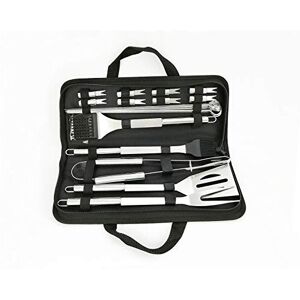 NEWLINE NY NewlineNY Stainless Steel BBQ Grill Tool Kit 20 PCS + Carrying Bag Set : Tong, B NEWLINE NY NewlineNY Stainless Steel BBQ Grill Tool Kit 20 PCS + Carrying Bag Set : Tong, B
