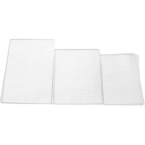 GreenZech (50*38CM) 5Pcs/Set BBQ Grill Net Fish Vegetable Barbecue Steel Grid Grilling Coo GreenZech (50*38CM) 5Pcs/Set BBQ Grill Net Fish Vegetable Barbecue Steel Grid Grilling Coo