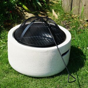 Gr8 Garden Round 18" MgO Fire Pit Barbecue Grill BBQ Bowl Camping Heater Burner Gr8 Garden Round 18" MgO Fire Pit Barbecue Grill BBQ Bowl Camping Heater Burner