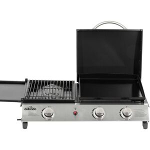 Dellonda 3 Burner Portable Gas Plancha/Grill 8.5kW BBQ Griddle, Stainless Steel Dellonda 3 Burner Portable Gas Plancha/Grill 8.5kW BBQ Griddle, Stainless Steel