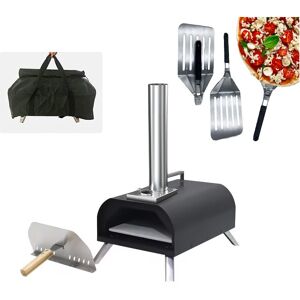 The Vintage Gourmet Stainless Steel Portable Pizza Oven & Peel & Stone & Carry Bag Cover The Vintage Gourmet Stainless Steel Portable Pizza Oven & Peel & Stone & Carry Bag Cover