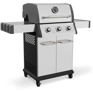 Dellonda 3 Burner Deluxe Gas BBQ Grill with Piezo Ignition, Stainless Steel - DG16 Dellonda 3 Burner Deluxe Gas BBQ Grill with Piezo Ignition, Stainless Steel - DG16