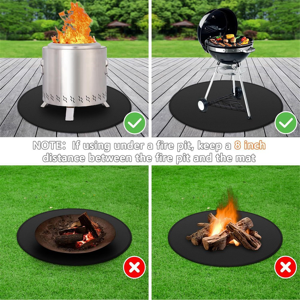 Melitt Fire Pit Mat for Bonfire,Double-Sided Fireproof Firepit Round BBQ Under Grill 24 Melitt Fire Pit Mat for Bonfire,Double-Sided Fireproof Firepit Round BBQ Under Grill 24