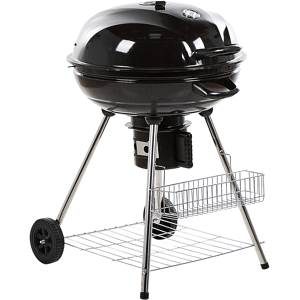 Beliani Charcoal BBQ Grill MARAPI Metal Black Beliani Charcoal BBQ Grill MARAPI Metal Black