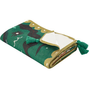 Beliani Picnic Blanket TUZIANI 150 x 200 cm Green Beliani Picnic Blanket TUZIANI 150 x 200 cm Green