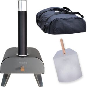 Zanussi ZPO1BPC Outdoor 12 Inch Wood Pellet Portable Wood Fired Pizza Oven with Zanussi ZPO1BPC Outdoor 12 Inch Wood Pellet Portable Wood Fired Pizza Oven with