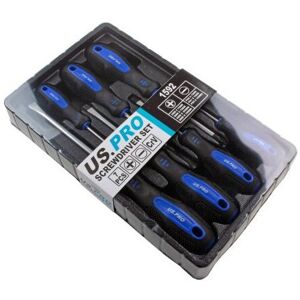 US PRO 7 Piece Magnetic Screwdriver Set - Slotted & Phillips 1592 US PRO 7 Piece Magnetic Screwdriver Set - Slotted & Phillips 1592