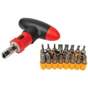 Silverline 22 Piece T-handle Ratchet Screwdriver Set Silverline 22 Piece T-handle Ratchet Screwdriver Set