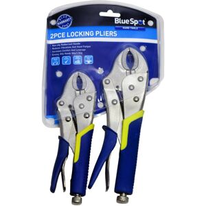 BlueSpot 10" & 7" 2 Piece Soft Grip Locking Pliers Set - grip wrench locking pliers blue BlueSpot 10" & 7" 2 Piece Soft Grip Locking Pliers Set - grip wrench locking pliers blue