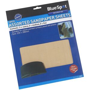 BlueSpot 10 Piece Assorted Sandpaper Set - Pack Bs19852 Mixed Sheets - assorted pack san BlueSpot 10 Piece Assorted Sandpaper Set - Pack Bs19852 Mixed Sheets - assorted pack san