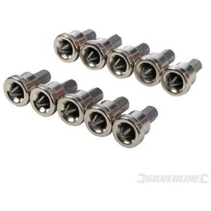 Pack Of 10 Silverline Drywall Bits - 10pk Ph2 950128 Screw Phillips - drywall b Pack Of 10 Silverline Drywall Bits - 10pk Ph2 950128 Screw Phillips - drywall b