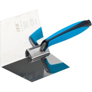 OX Pro Dry Wall Internal Corner Trowel with Duragrip Handle Stainless Steel - 10 OX Pro Dry Wall Internal Corner Trowel with Duragrip Handle Stainless Steel - 10