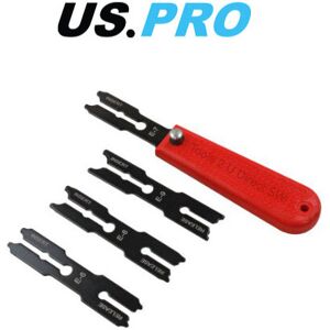 US PRO Tools 5pc E-Clip Remover & Installer Tool Set 5039 – Reversible Blades fo US PRO Tools 5pc E-Clip Remover & Installer Tool Set 5039 – Reversible Blades fo
