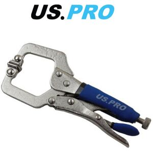 US PRO 150mm LOCKING C CLAMP with Swivel Contact Pads Mole Vice Grip US PRO 150mm LOCKING C CLAMP with Swivel Contact Pads Mole Vice Grip
