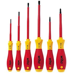 Wiha VDE SoftFinish Slotted/ Pozi Screwdriver Set (6 Pieces) Wiha VDE SoftFinish Slotted/ Pozi Screwdriver Set (6 Pieces)