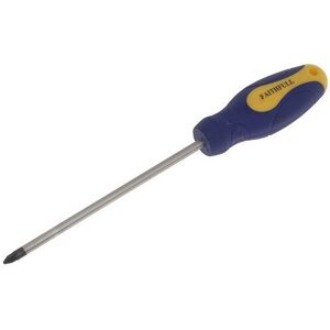 Faithfull FAISDPZ2150 Soft-Grip Screwdriver Pozidriv Tip PZ2 x 150mm Faithfull FAISDPZ2150 Soft-Grip Screwdriver Pozidriv Tip PZ2 x 150mm