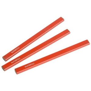 Faithfull FAICPR Carpenter's Pencils - Red / Medium (Pack of 3) Faithfull FAICPR Carpenter's Pencils - Red / Medium (Pack of 3)