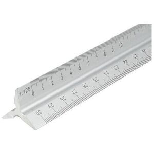 Faithfull FAIRULETRI Aluminium Rule 300mm Triangle Faithfull FAIRULETRI Aluminium Rule 300mm Triangle