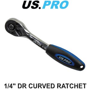 US PRO 1/4" Drive Curved Offset Ratchet 72 Teeth 4162 US PRO 1/4" Drive Curved Offset Ratchet 72 Teeth 4162