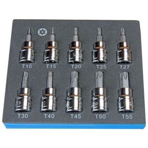 US PRO 10Pc 3/8 Dr 48mm Long Tamper Proof Torx Bit Socket Set T10 - T55 US PRO 10Pc 3/8 Dr 48mm Long Tamper Proof Torx Bit Socket Set T10 - T55