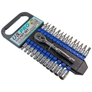 US PRO Tools 27pc 1/4 Dr Metric Socket & Bit Set Hex & Torx 3249 US PRO Tools 27pc 1/4 Dr Metric Socket & Bit Set Hex & Torx 3249