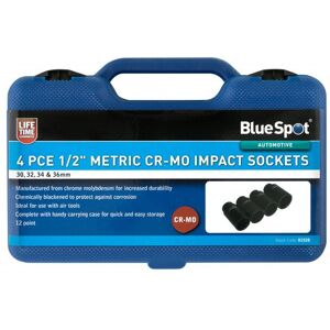 BlueSpot Impact Sockets - 30-36mm - 4 Piece Set BlueSpot Impact Sockets - 30-36mm - 4 Piece Set