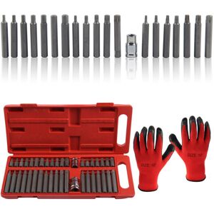 Unbranded UK 40 Piece Hex Star Torx Spline Socket Bit Set Tool Kit Garage Tools Unbranded UK 40 Piece Hex Star Torx Spline Socket Bit Set Tool Kit Garage Tools